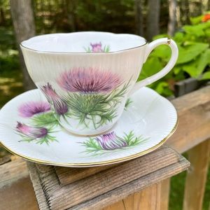 Royal Albert Wayside series THISTLE Cup Saucer Tea